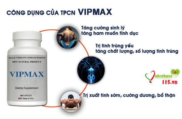  Công dụng của viên uống Vipmax